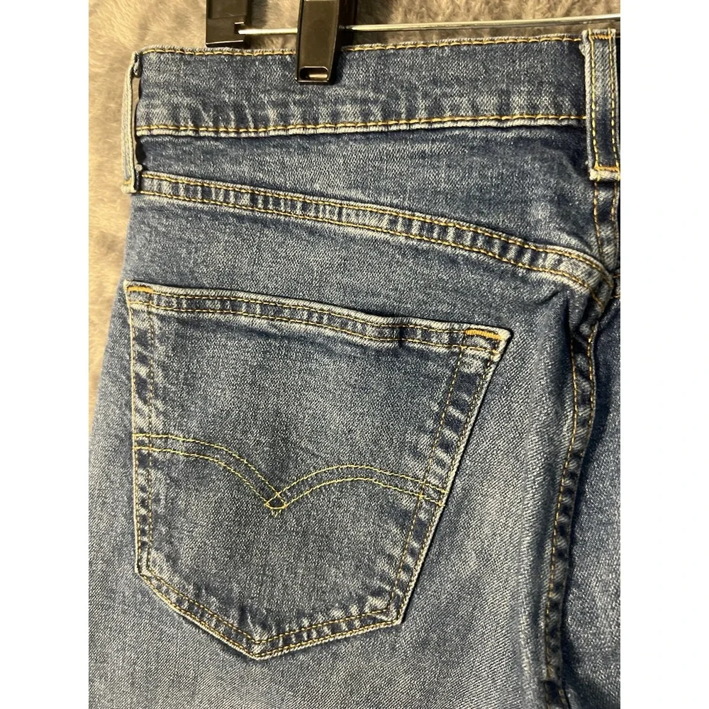 Levis 511 Slim Fit Mens Jeans 34x32 Medium Wash Blue Denim Stretch Pants